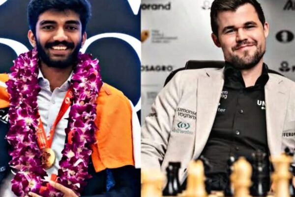 “Gukesh vs Magnus” Gukesh beats Magnus Carlsen in Norway Chess in round 6 Gukesh vs Magnus